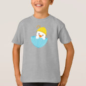 Cute Duck, Baby Duck, Duck, Duck with Umbrella, Ra T-shirt (Voorkant)