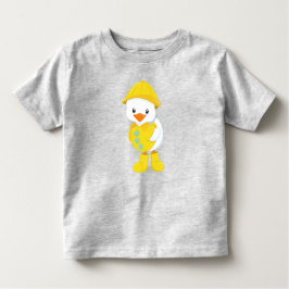 Cute Duck, Baby Duck, Duck in Raincoat, Rain Kinder Shirts
