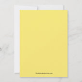 CUTE Duck Baby shower Invitation Kaart (Achterkant)