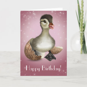 Cute Duck Birthday Card Kaart