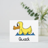 Cute Duck Briefkaart (Staand voorkant)