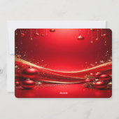 Cute Duck Christmas Holiday Card Feestdagenkaart (Achterkant)