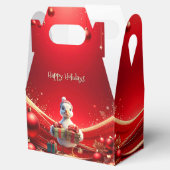 Cute Duck Christmas Holiday Favor Box Bedankdoosjes (Geopend)