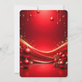 Cute Duck Christmas Holiday Party Invitation Kaart (Achterkant)