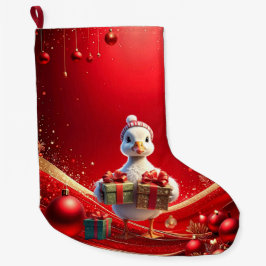 Cute Duck Christmas Holiday Stocking Grote Kerstsok