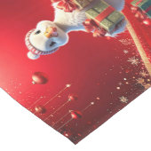 Cute Duck Christmas Holiday Table Runner Medium Tafelloper (Hoek)