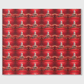 Cute Duck Christmas Holiday Wrapping Paper Cadeaupapier (Vlak)