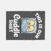 Cute Duck Couple Cozy This Is Our Cuddle Fleece Deken (Voorkant (Horizontaal))