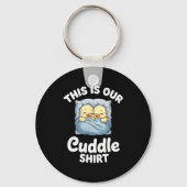 Cute Duck Couple Cozy This Is Our Cuddle Sleutelhanger (Voorkant)