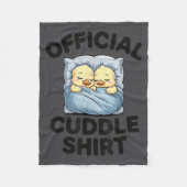 Cute Duck Couple Snuggle Cuddle  Fleece Deken (Voorkant)
