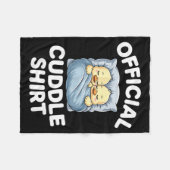 Cute Duck Couple Snuggle Cuddle Fleece Deken (Voorkant (Horizontaal))