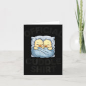 Cute Duck Couple Snuggle Cuddle  Kaart (Voorkant)