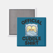 Cute Duck Couple Snuggle Cuddle  Magneet (Voorkant / Achterkant)