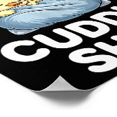 Cute Duck Couple Snuggle Cuddle  Poster (Hoek)