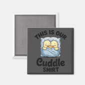 Cute Duck Couple This Is Our Cuddle Magneet (Voorkant / Achterkant)