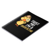 Cute Duck Detective Animal Humor Duck Lover Notitieboek (Linkerzijde)