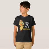 Cute Duck Detective Animal Humor Duck Lover T-shirt (Voorkant volledig)