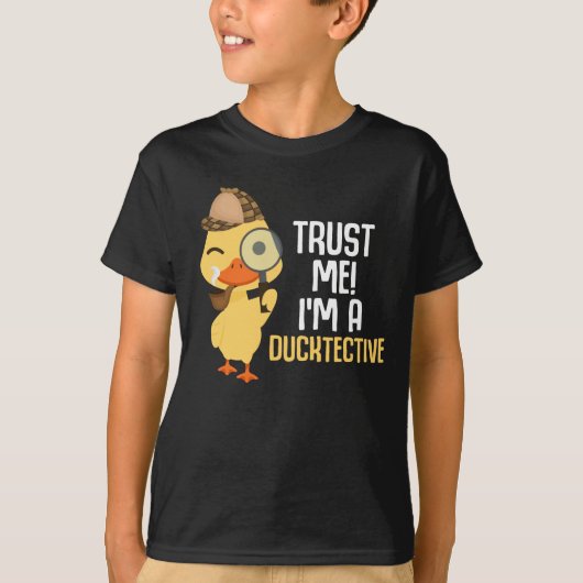 Cute Duck Detective Animal Humor Duck Lover T-shirt (Voorkant)