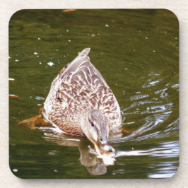 Cute Duck Feeding Drankjes Onderzetter