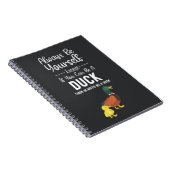 Cute Duck Gifts Funny Humor Animals Quote Cartoon Notitieboek (Rechterzijde)