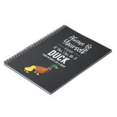 Cute Duck Gifts Funny Humor Animals Quote Cartoon Notitieboek (Linkerzijde)