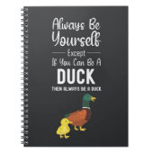 Cute Duck Gifts Funny Humor Animals Quote Cartoon Notitieboek (Voorkant)