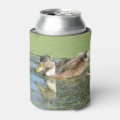 Cute Duck in Duckweed Koelbox Blikjeskoeler (Blikje Voorkant)