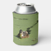 Cute Duck in Duckweed Koelbox Blikjeskoeler (Blikje Achterkant)