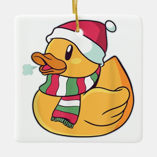 Cute Duck keramische versiering Keramisch Ornament (Voorkant)
