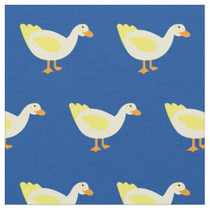 Cute Duck Kind Baby Nursery Blue Stof
