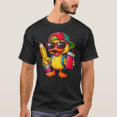 Cute Duck Lover Pencil Back to School Kids Boys Gi T-shirt (Voorkant)