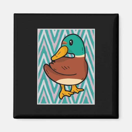 Cute Duck Magneet (Voorkant)