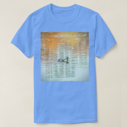Cute Duck Mallard Birds V T-shirt (Design voorkant)