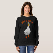Cute Duck Mam Illustration Duck Owner Trui (Voorkant volledig)