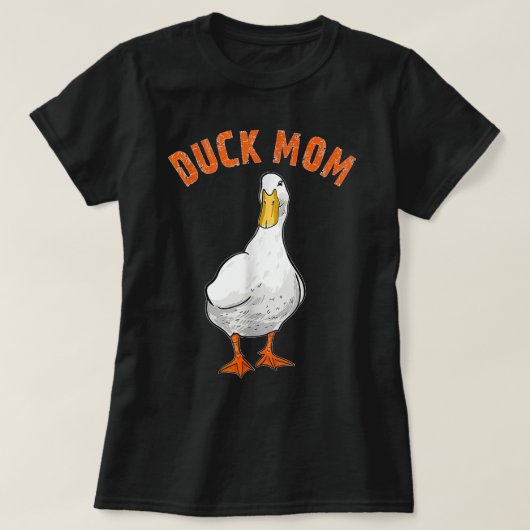 Cute Duck Mam Lover Illustratie Gift Duck Owner G T-shirt (Design voorkant)