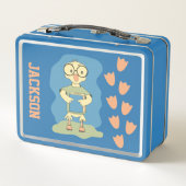Cute Duck met Book Child's Lunchbox (Achterkant)