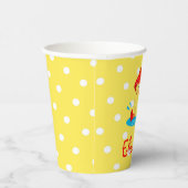 Cute Duck Paper cup Papieren Bekers (Rechts)