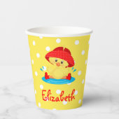 Cute Duck Paper cup Papieren Bekers (Voorkant)