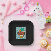 Cute Duck Papieren Bordje (Feest)