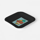 Cute Duck Papieren Bordje (Gebogen)