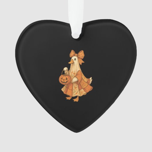 Cute Duck Patchwork Halloween Party Ornament (voorkant)