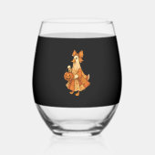 Cute Duck Patchwork Halloween Party Wijnglas Zonder Voet (Voorkant)