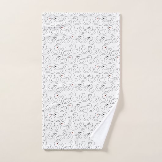 Cute Duck Pattern Bad Handdoek (Handdoek)