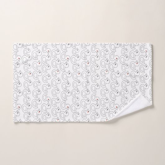 Cute Duck Pattern Bad Handdoek (Handdoek)