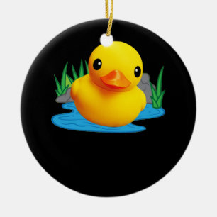 Cute Duck Rubber die 3D-effect vermindert Keramisch Ornament