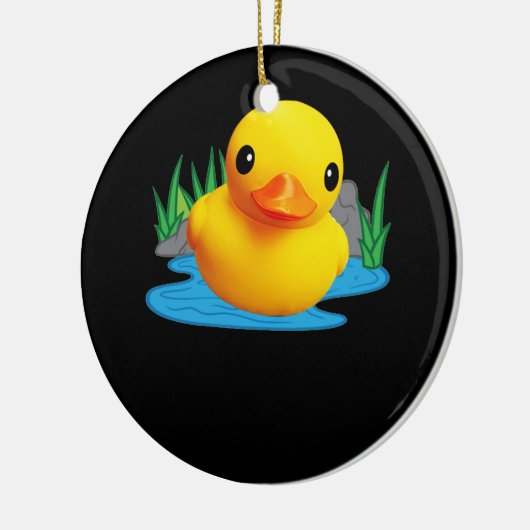 Cute Duck Rubber die 3D-effect vermindert Keramisch Ornament (Links)
