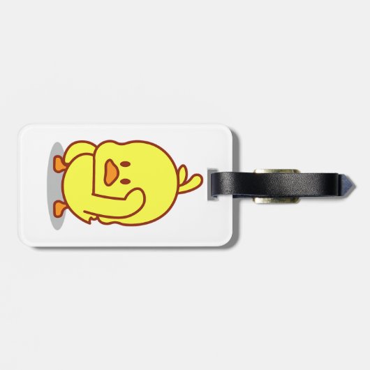 Cute Duck Rubber Ducking Dierenvriend Gift Bagagelabel (Achterkant horizontaal)