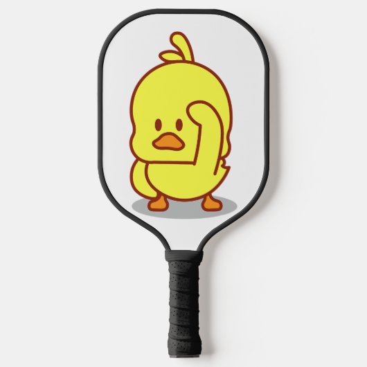 Cute Duck Rubber Ducking Dierenvriend Gift Pickleball Paddle (Voorkant)