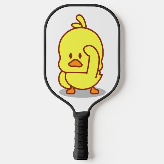 Cute Duck Rubber Ducking Dierenvriend Gift Pickleball Paddle (Achterkant)