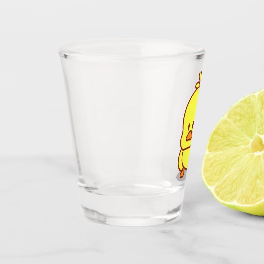 Cute Duck Rubber Ducking Dierenvriend Gift Shot Glas (Links)